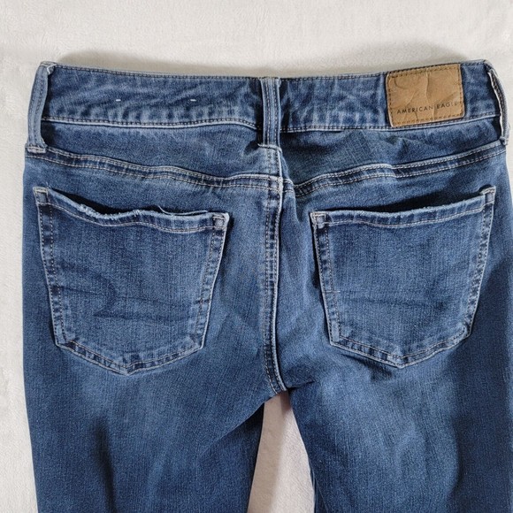American Eagle Jeans 360 Ne(x)t Level Stretch Jegging Women’s Size 0 Blue Denim - Picture 9 of 16